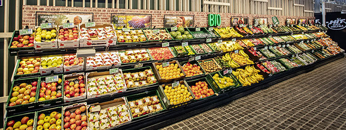 HIT Markt, marktplatz mit Obst Gemüseabteilung HIT Markt, marktplatz mit Obst Gemüseabteilung